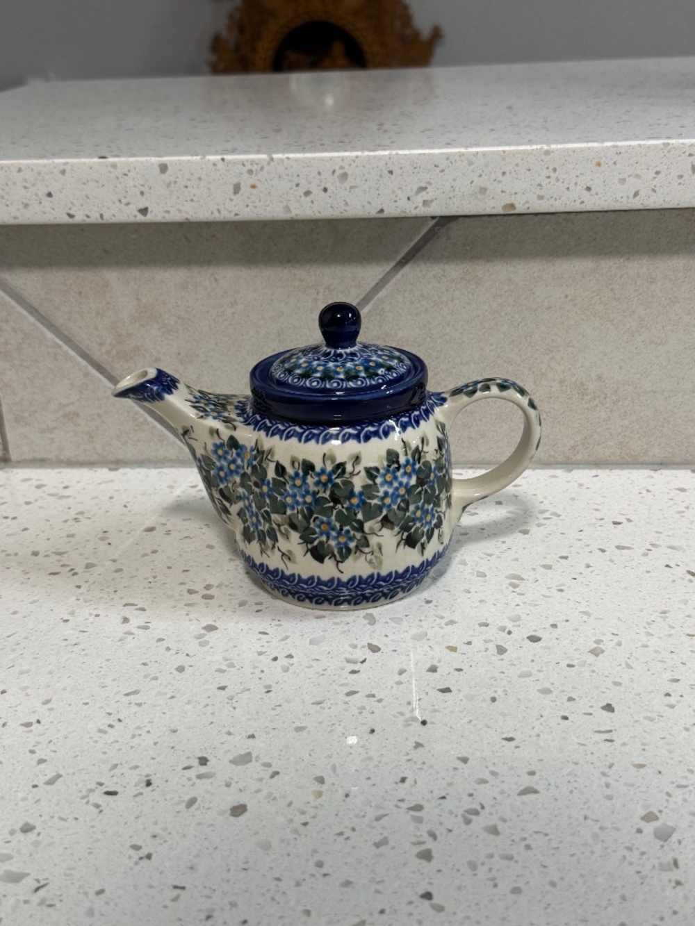 Polish Pottery Unikat Small Teapot
